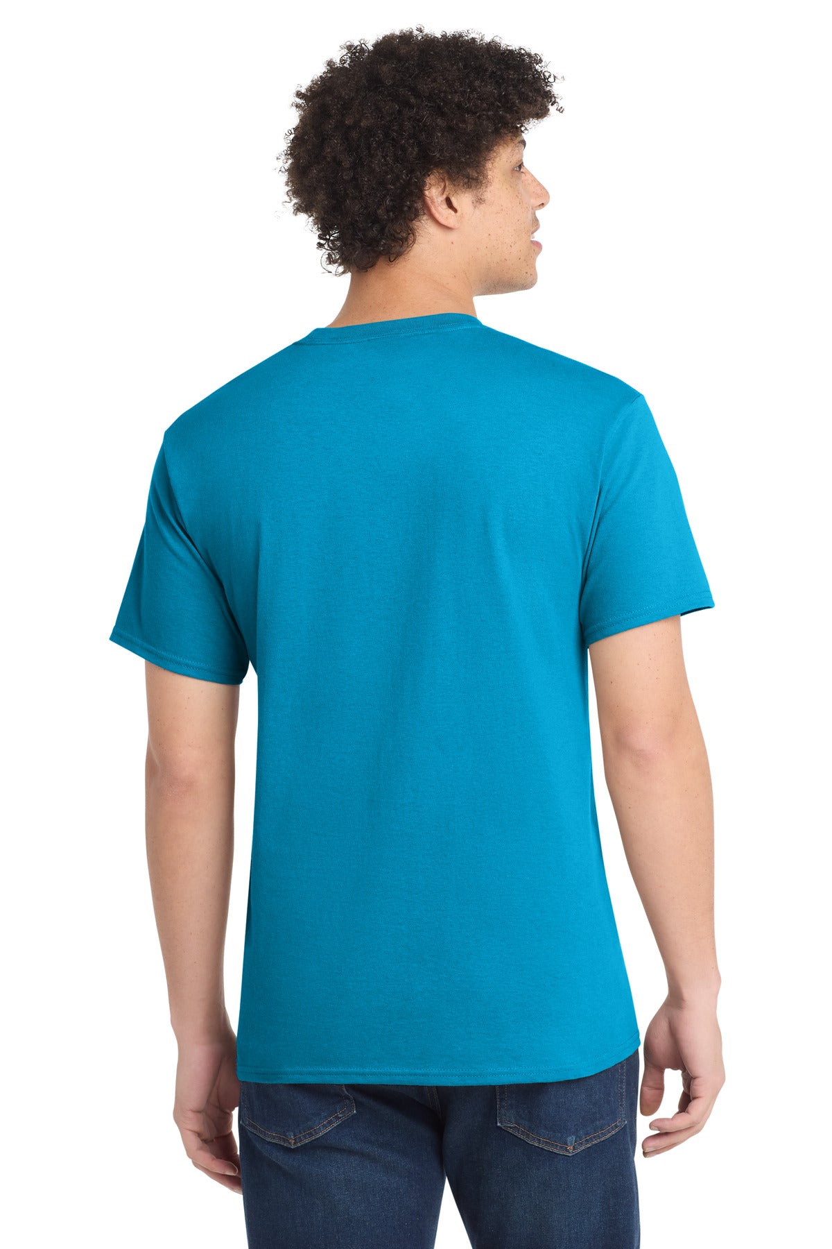 Port & Co PC54 — Neon Blue — back