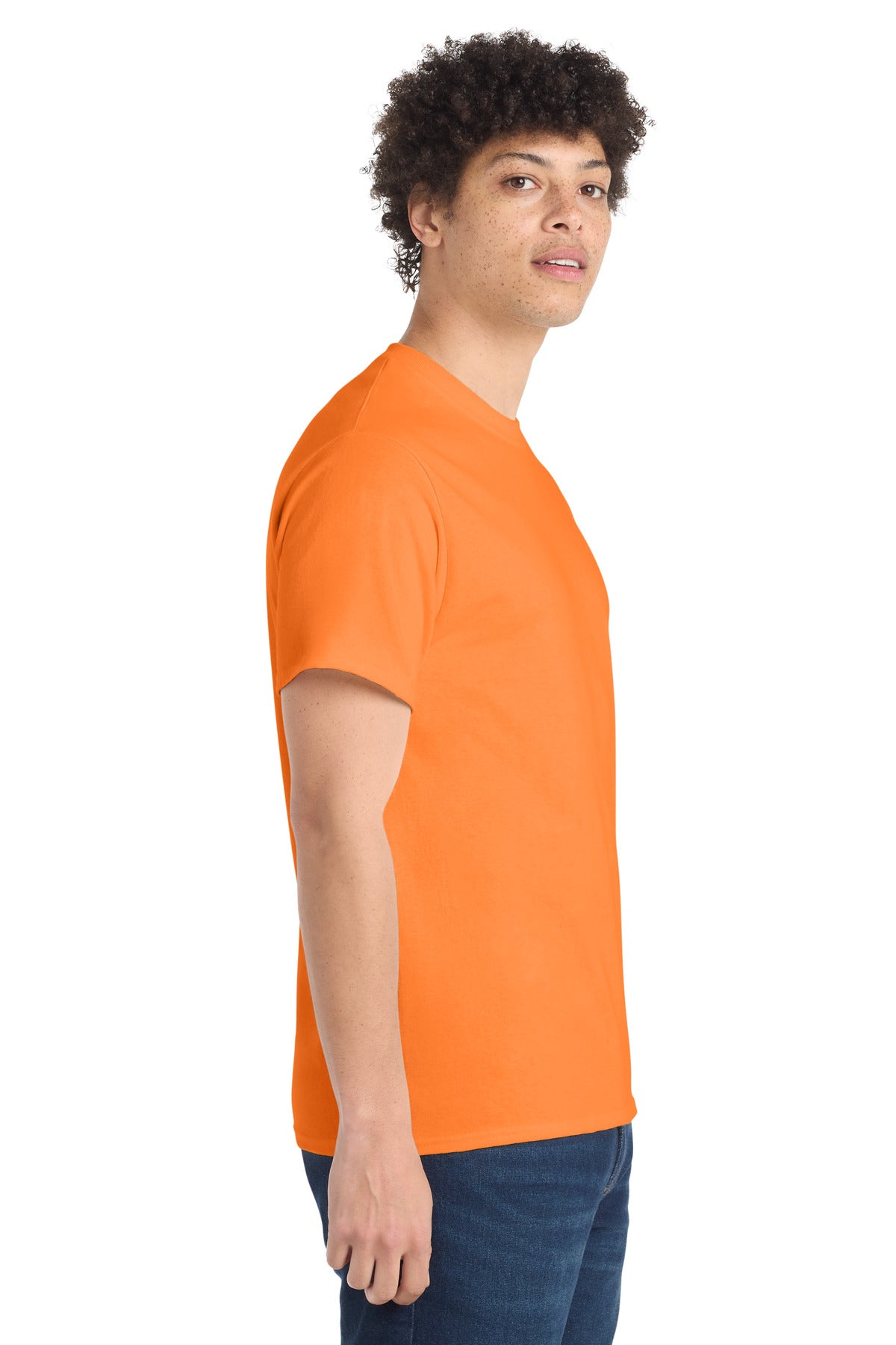 Port & Co PC54 — Neon Orange — side