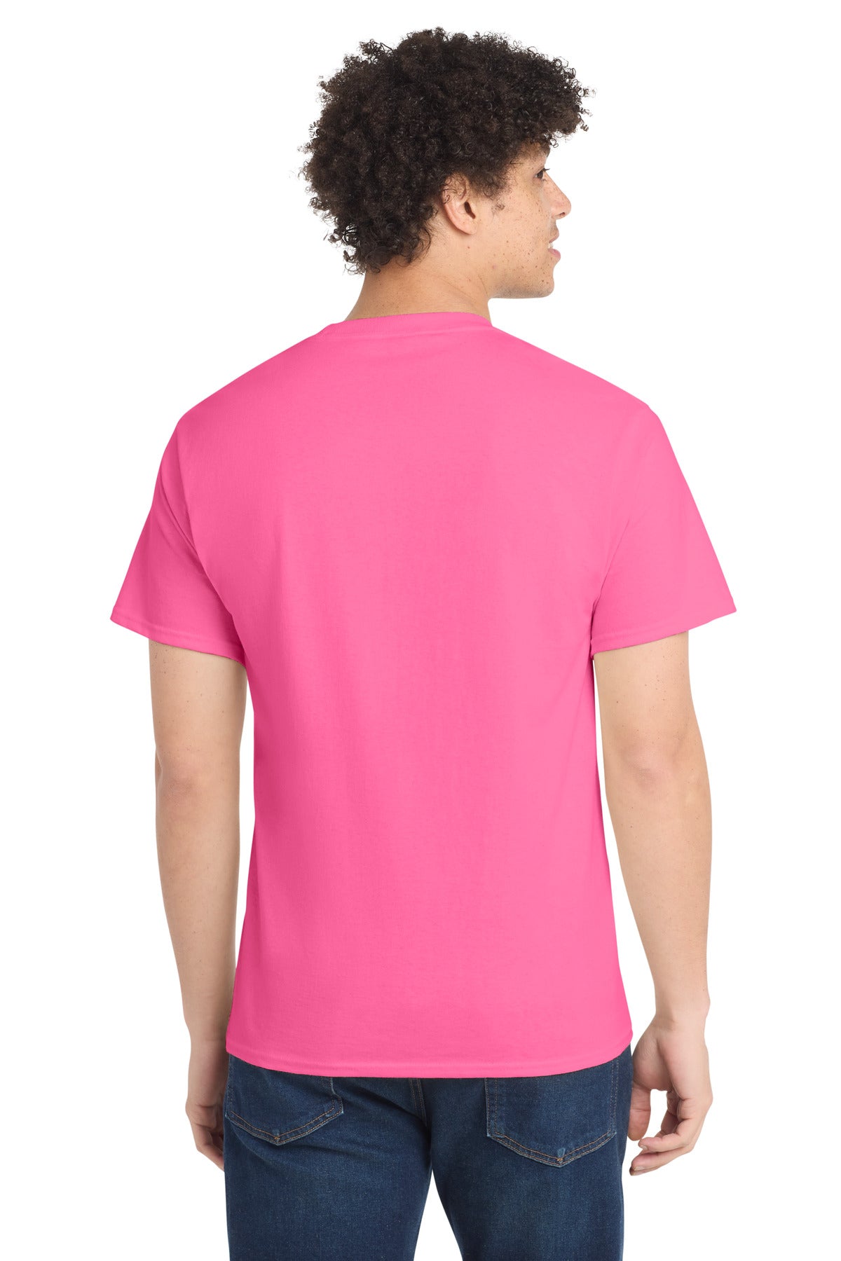Port & Co PC54 — Neon Pink — back