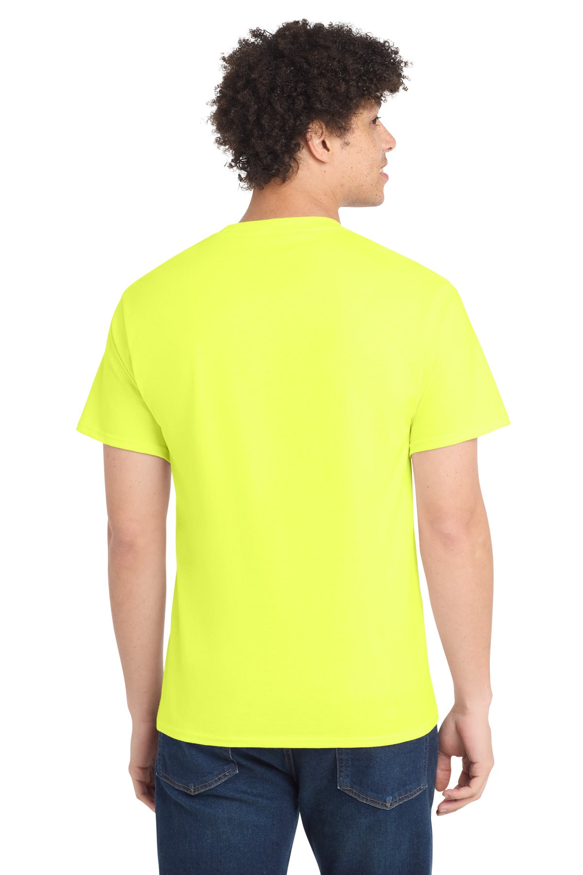 Port & Co PC54 — Neon Yellow — back
