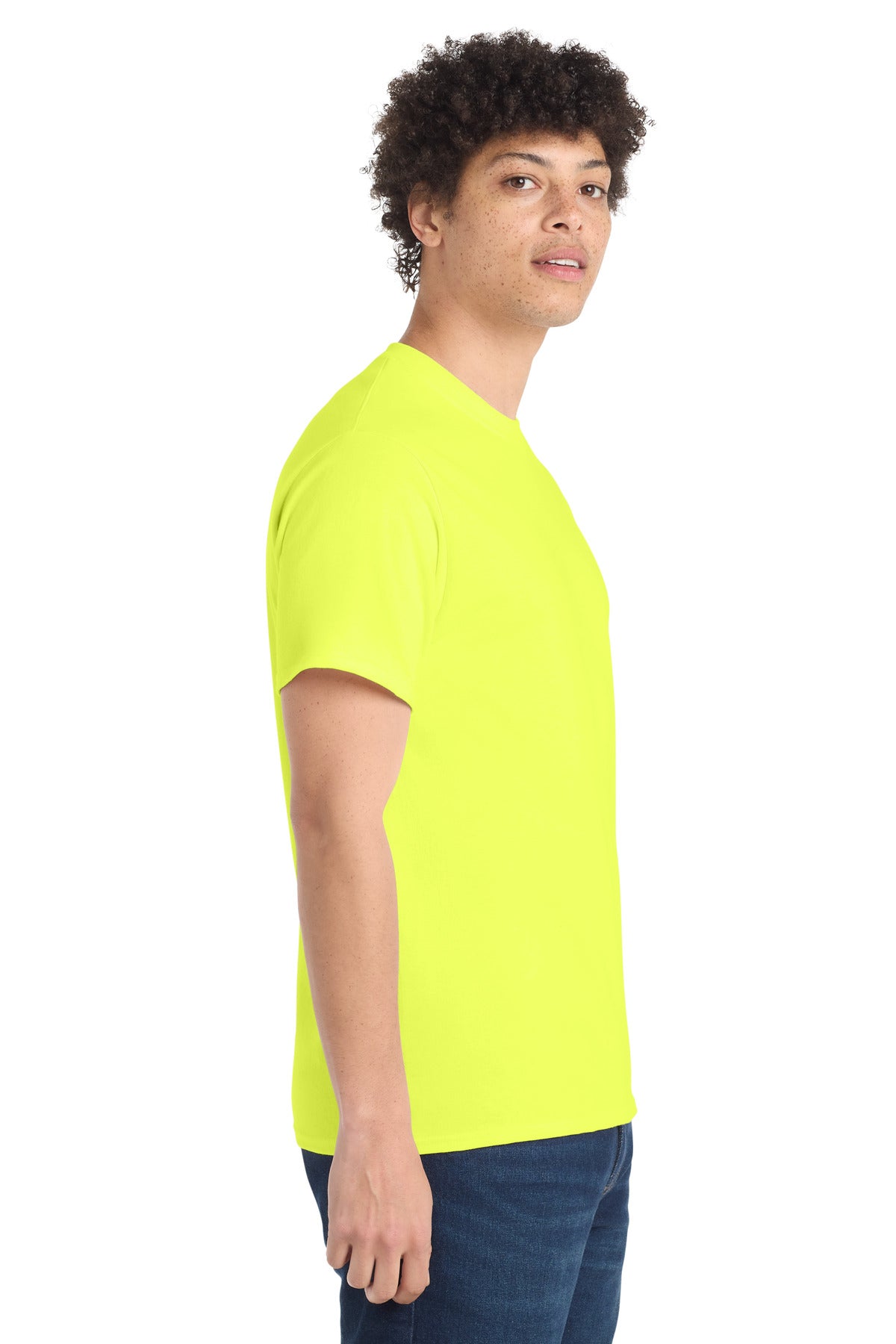Port & Co PC54 — Neon Yellow — side