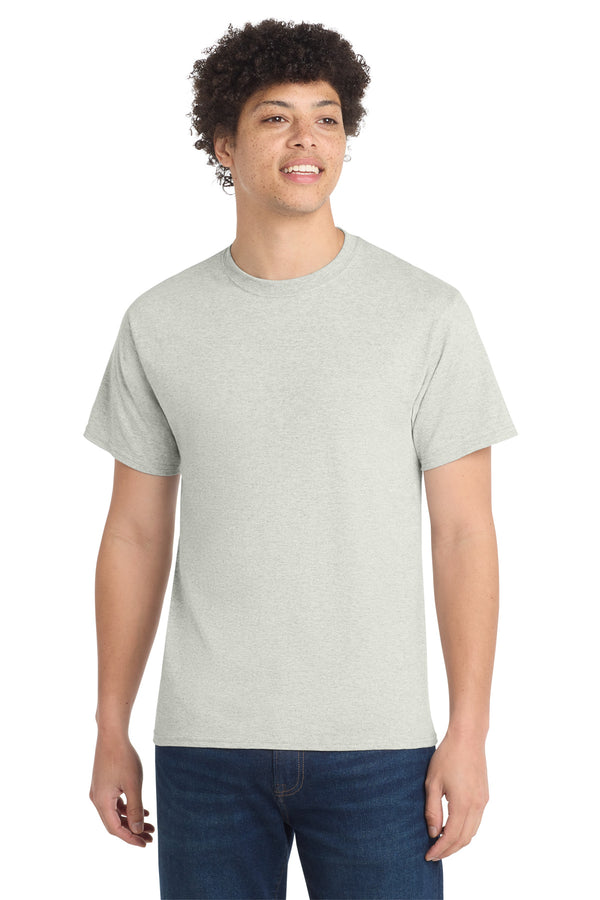 Port & Co PC54 — Oatmeal Heather — front