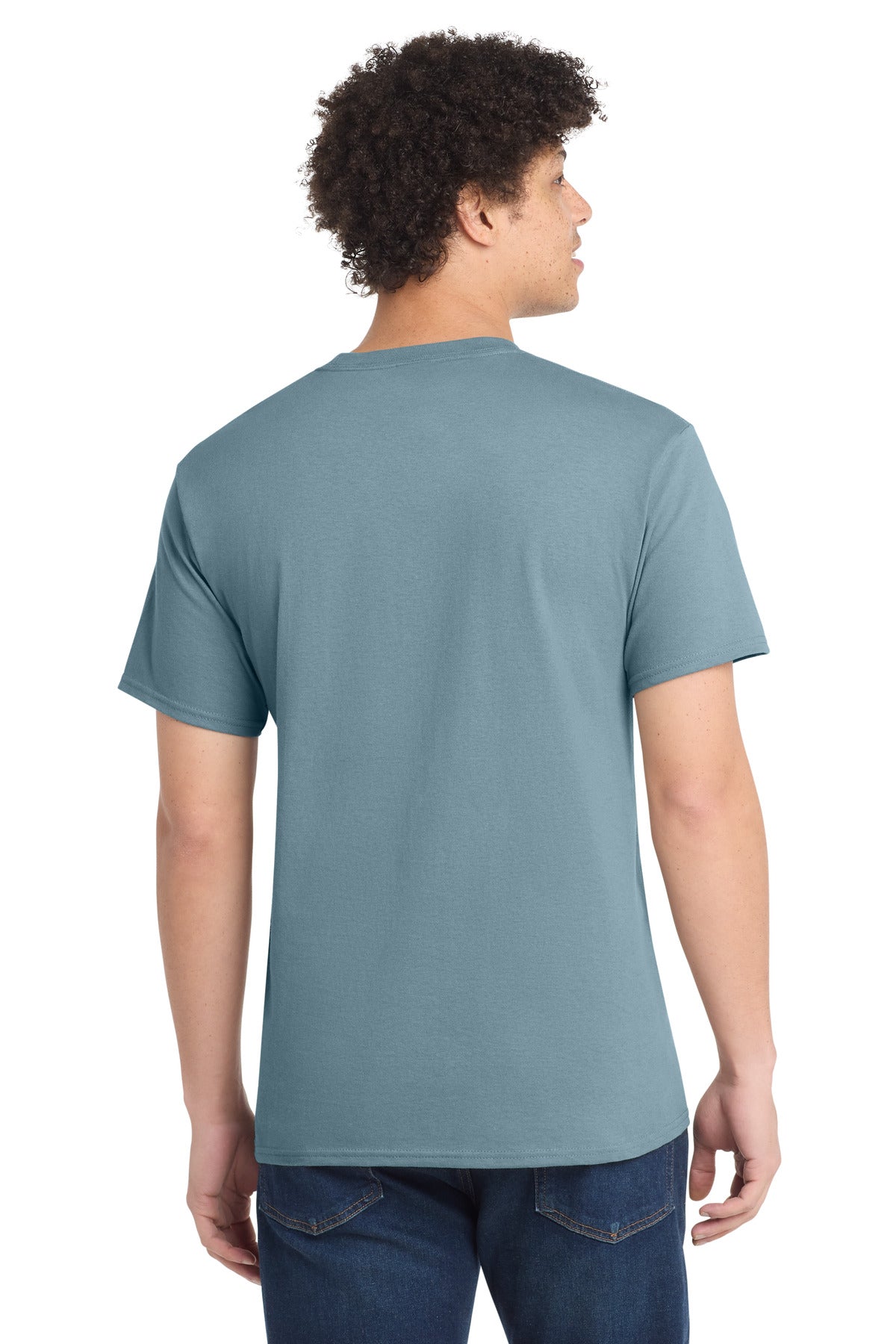 Port & Co PC54 — Stonewashed Blue — back