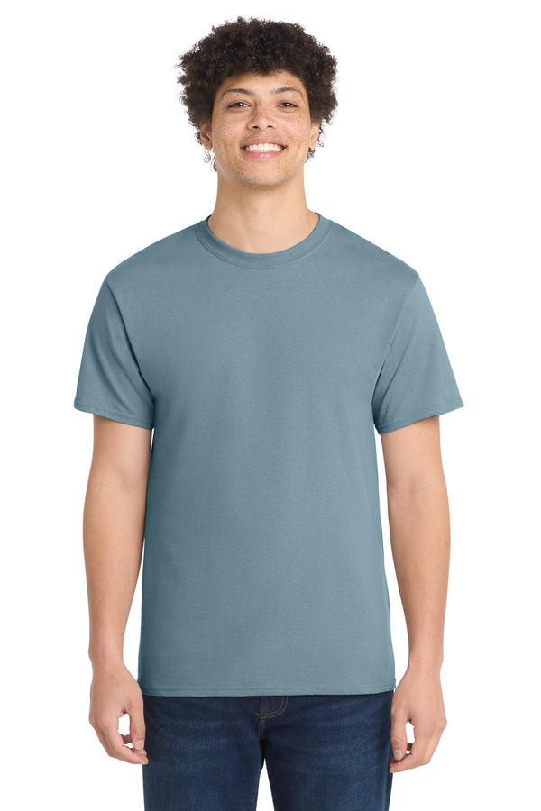 Port & Co PC54 — Stonewashed Blue — front