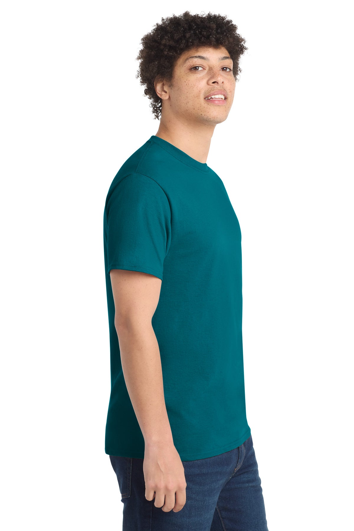 Port & Co PC54 — Teal — side