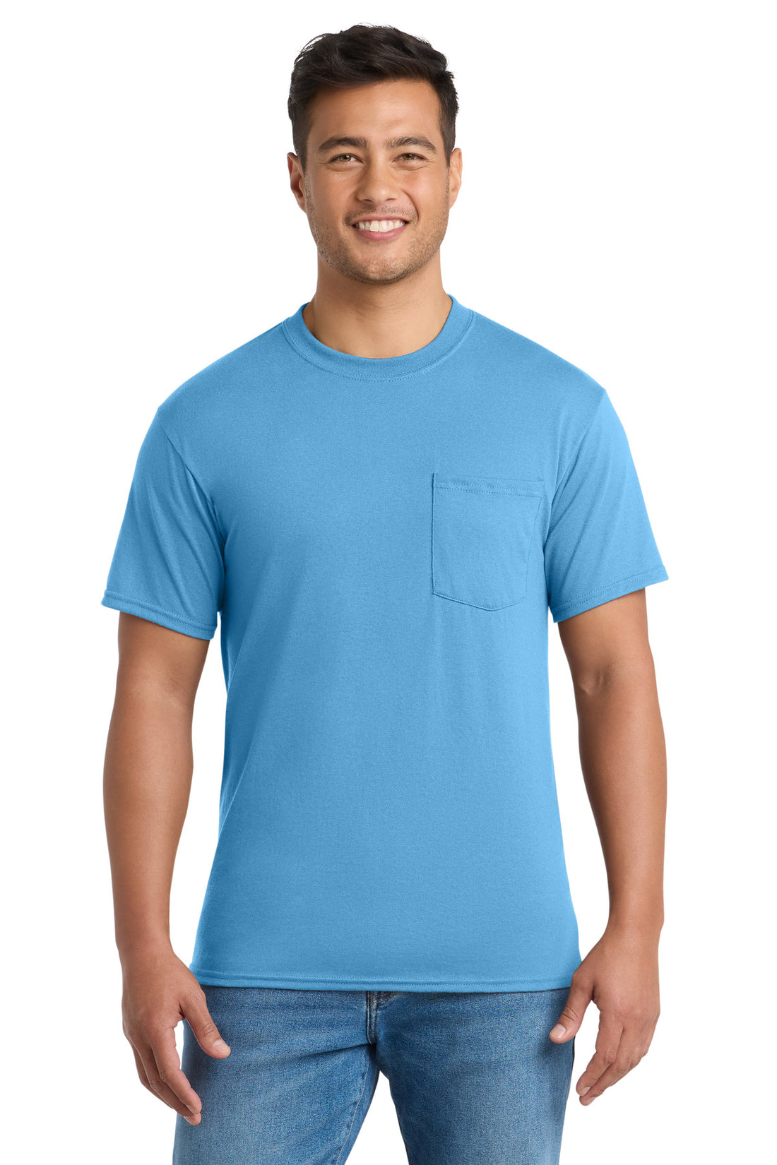 Port & Co PC55P — Aquatic Blue
