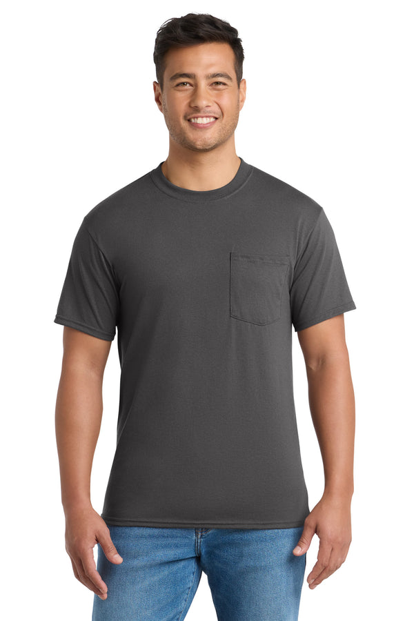 Port & Co PC55P — Charcoal — front