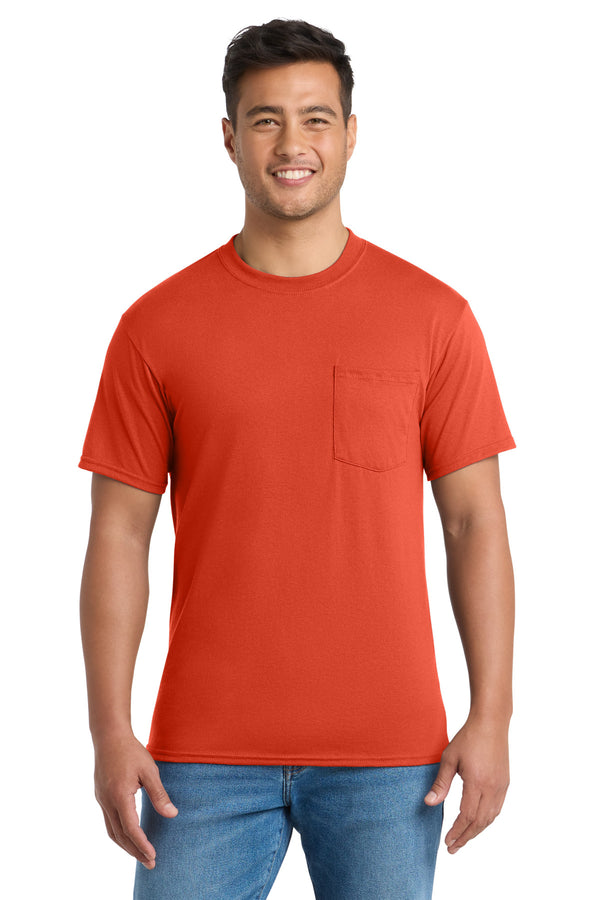 Port & Co PC55P — Orange — front