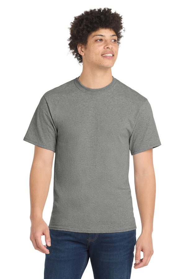 Port & Co PC55 — Athletic Heather — front