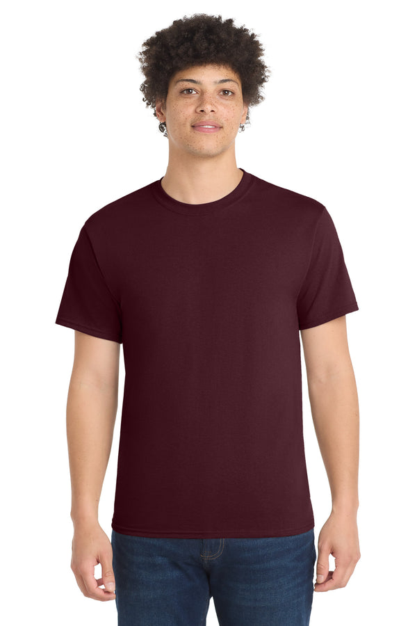 Port & Co PC55 — Athletic Maroon — front