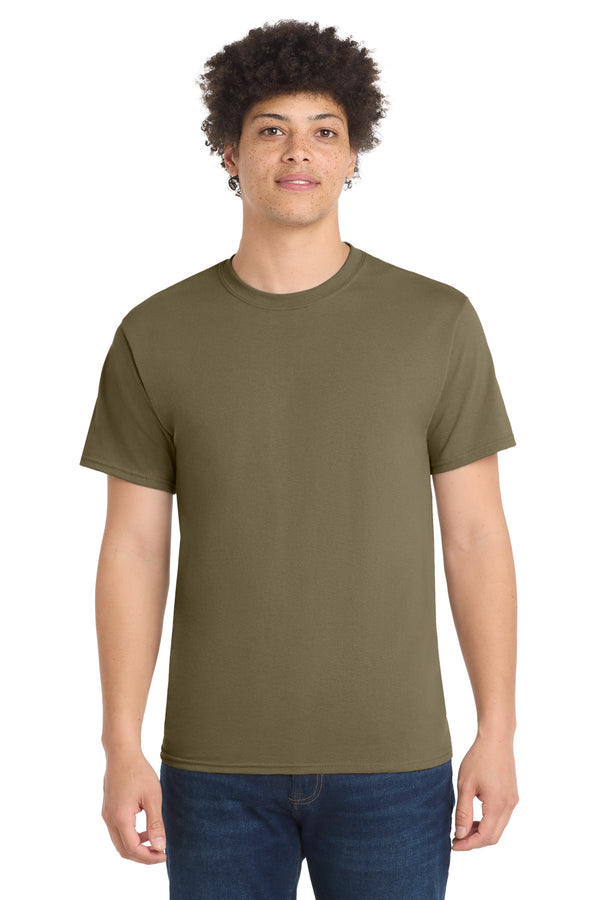 Port & Co PC55 — Coyote Brown — front