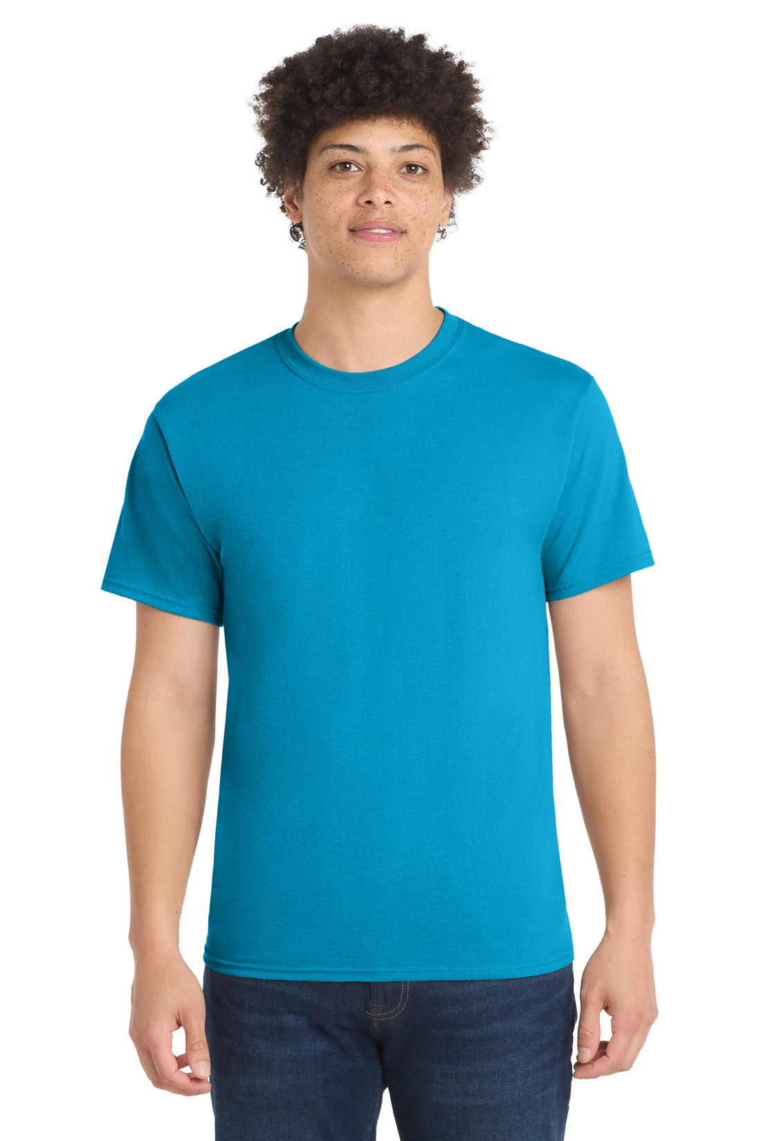 Port & Co PC55 — Neon Blue