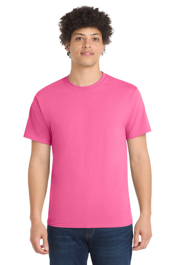 Port & Co PC55 — Neon Pink — front
