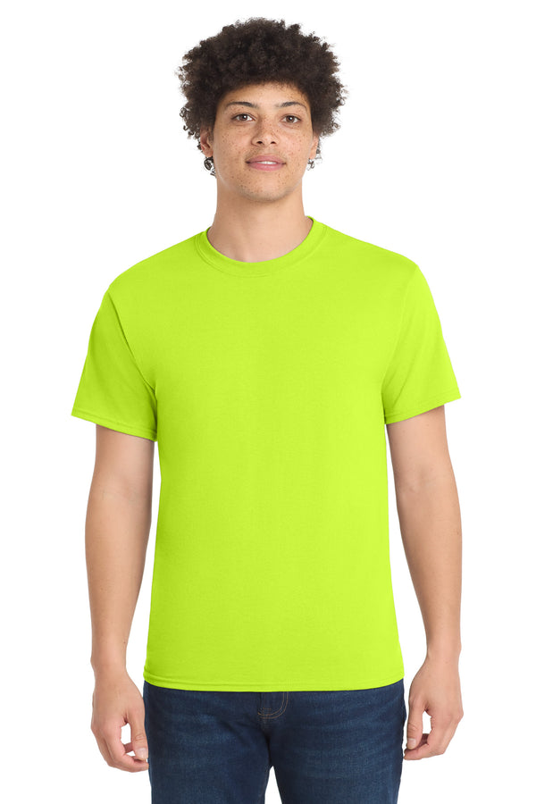 Port & Co PC55 — Safety Green — front