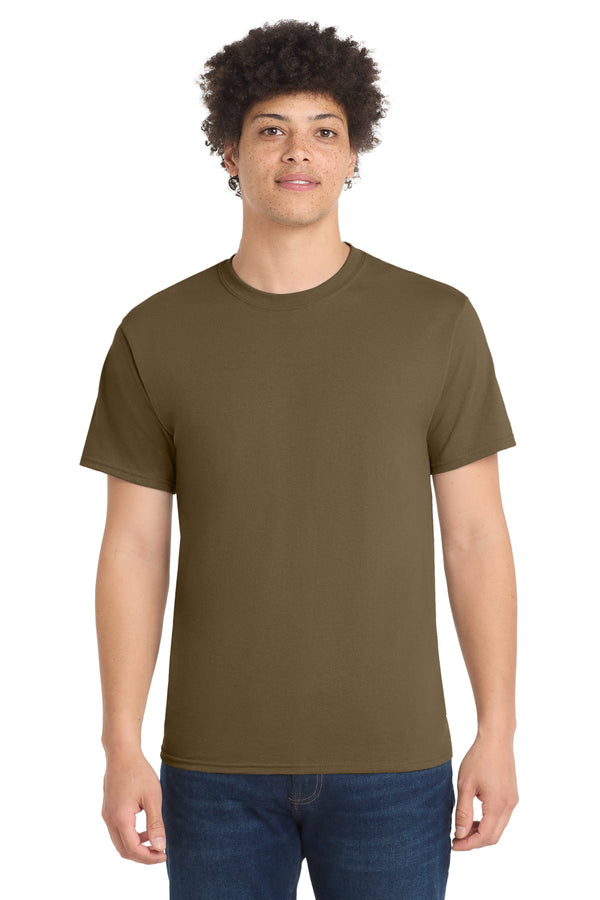 Port & Co PC55 — Woodland Brown — front