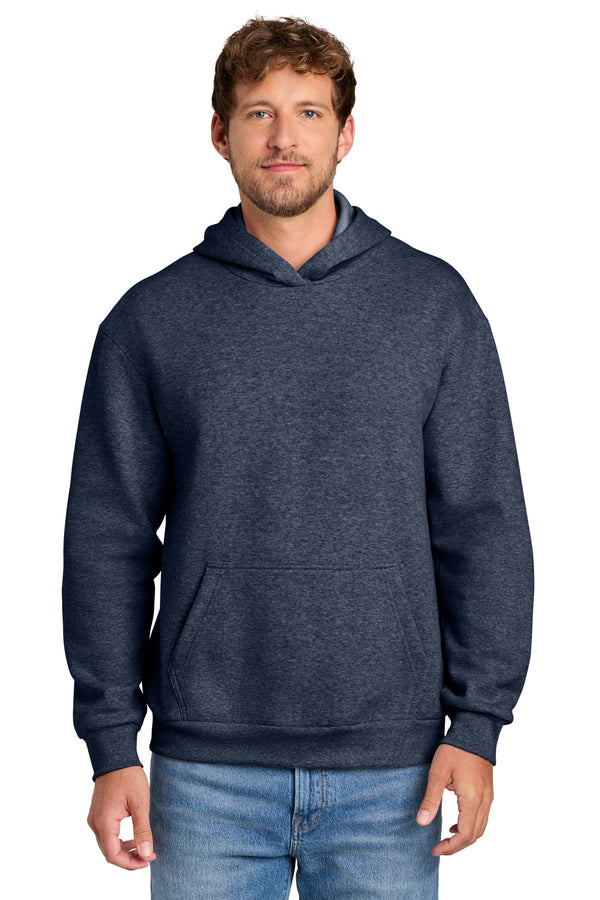 Port & Co PC68H — Heather Navy — front