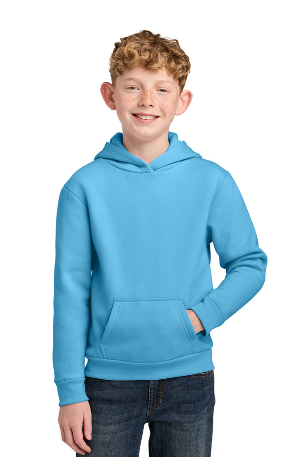 Port & Co PC68YH — Aquatic Blue — front