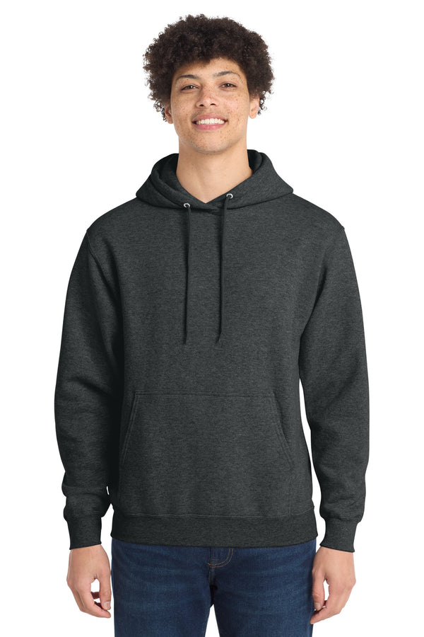 Port & Co PC78H — Black Heather — front