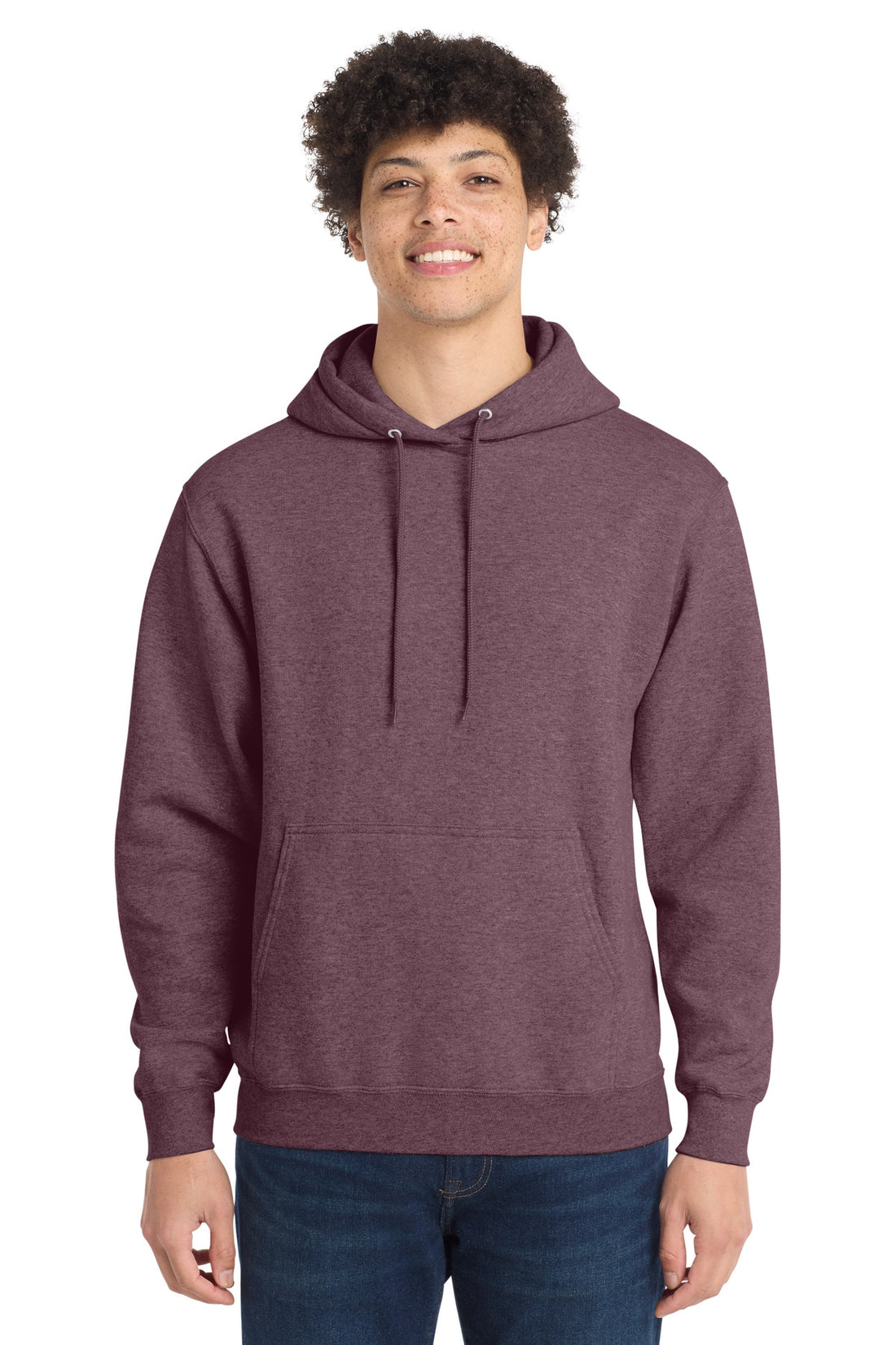 Port & Co PC78H — Heather Athletic Maroon