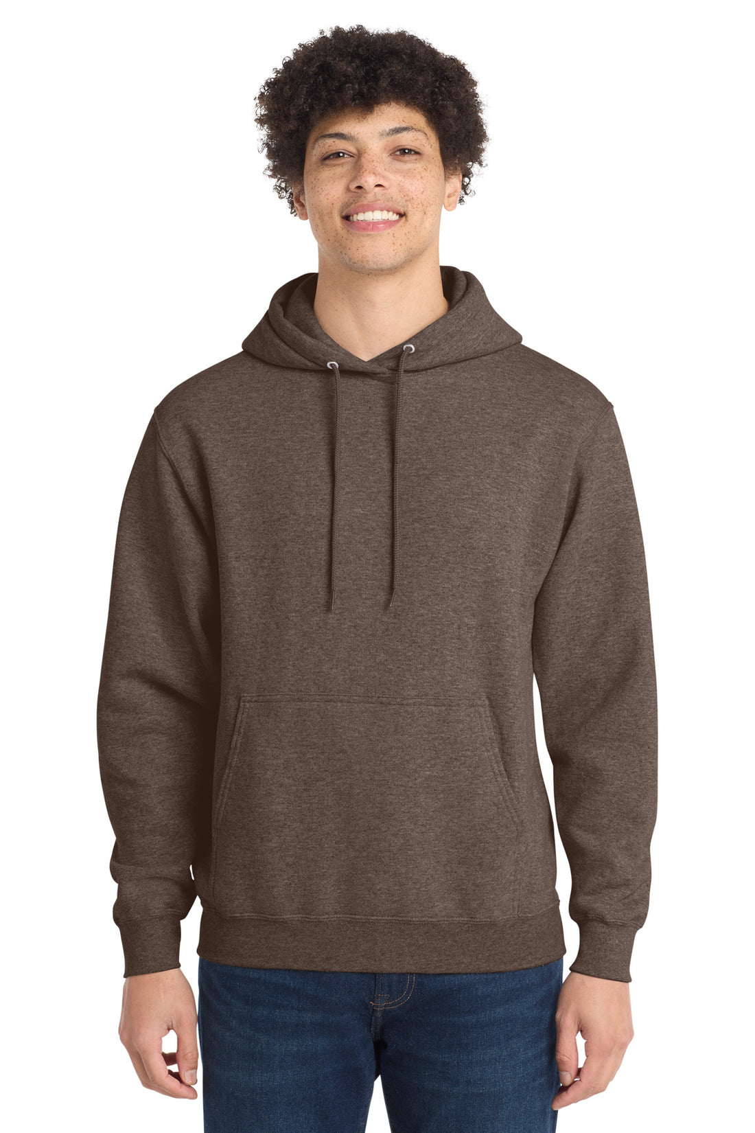 Port & Co PC78H — Heather Dark Chocolate Brown