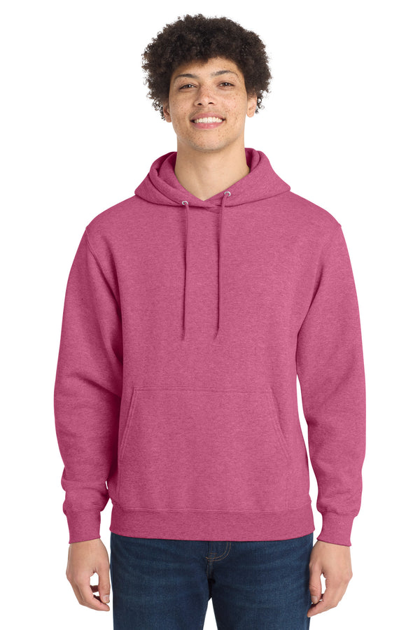 Port & Co PC78H — Heather Sangria — front