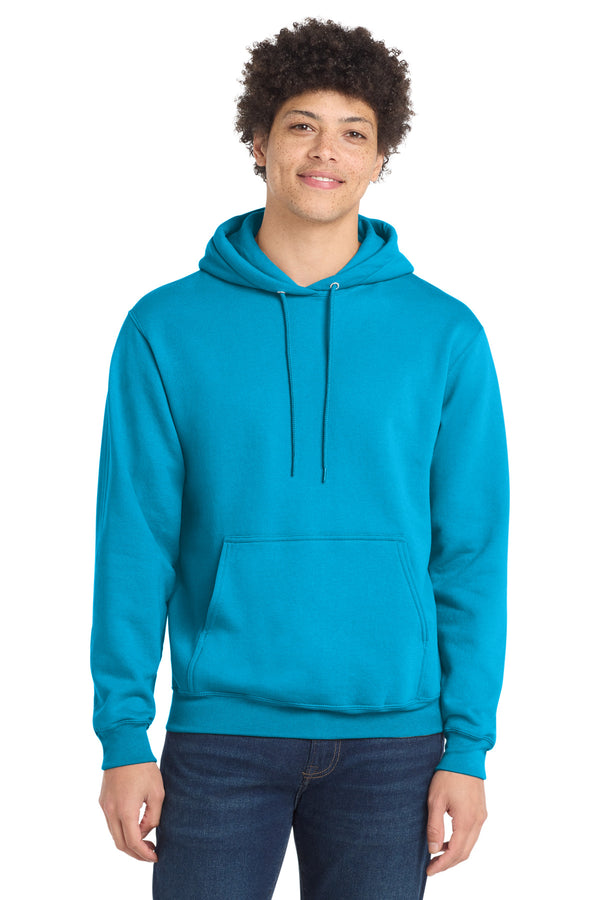 Port & Co PC78H — Neon Blue — front
