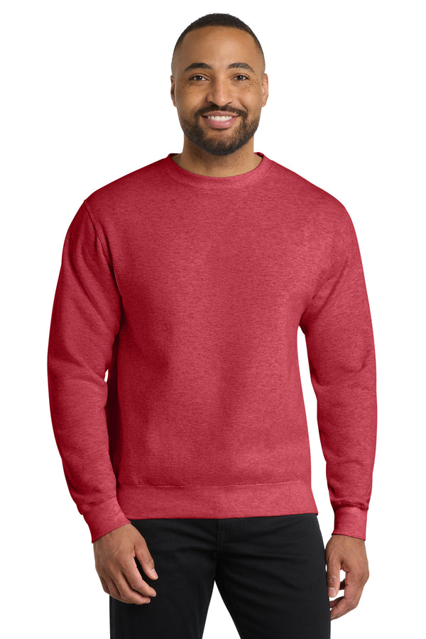 Port & Co PC78 — Heather Red — front