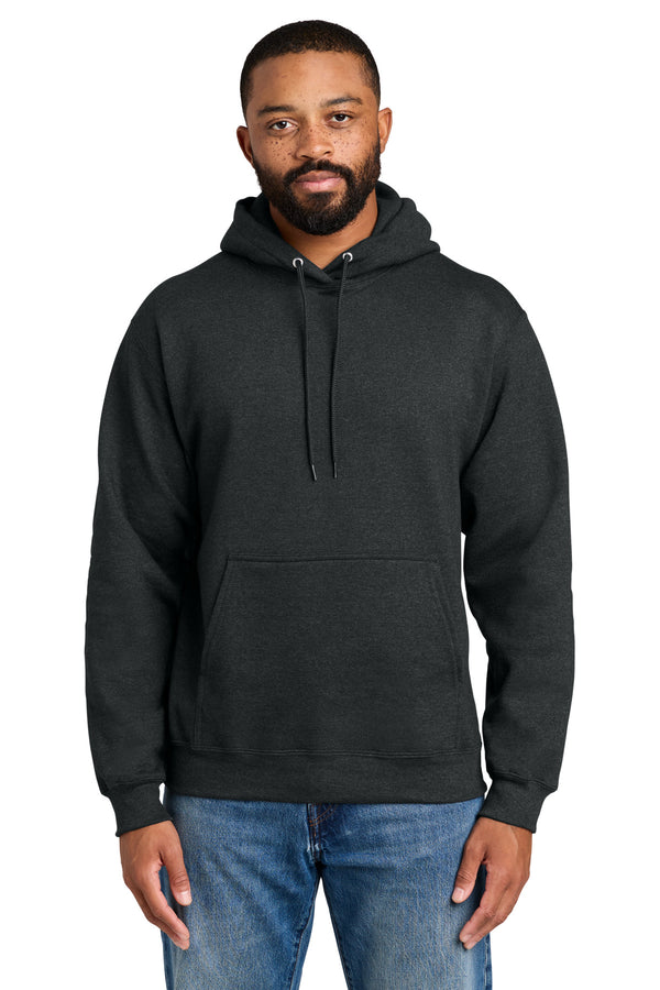 Port & Co PC90H — Black Heather — front