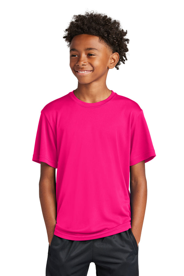 Sport-Tek YST350 — Pink Raspberry — front