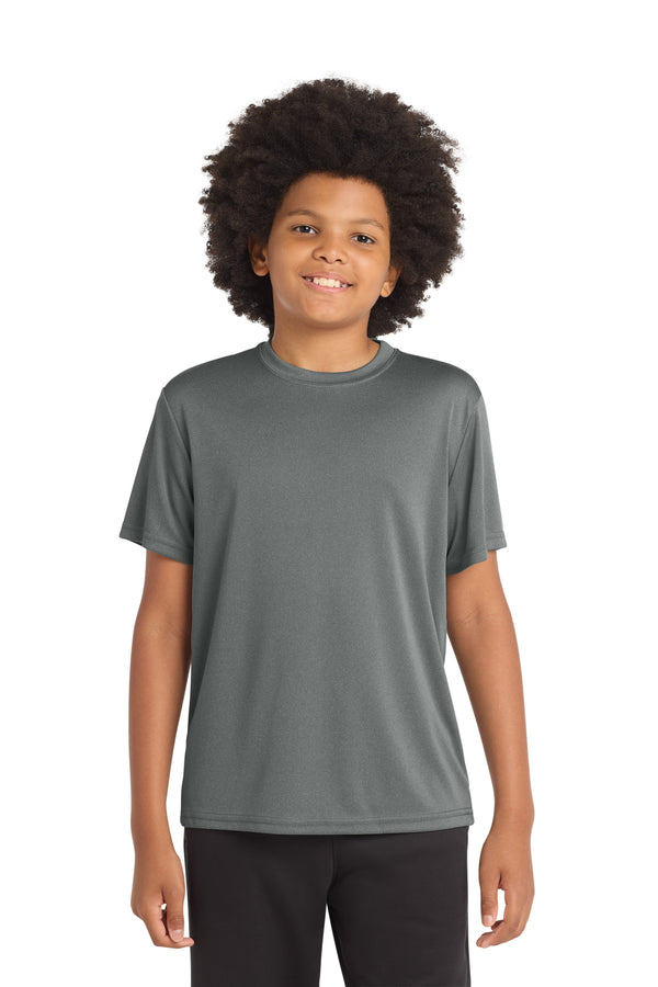 Sport-Tek YST350 — Iron Grey Heather — front